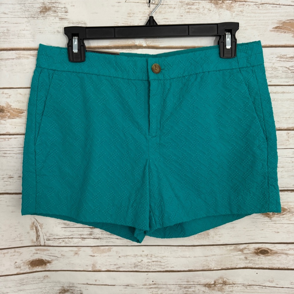Banana Republic Turquoise Embroidered Hampton Fit Shorts NWT